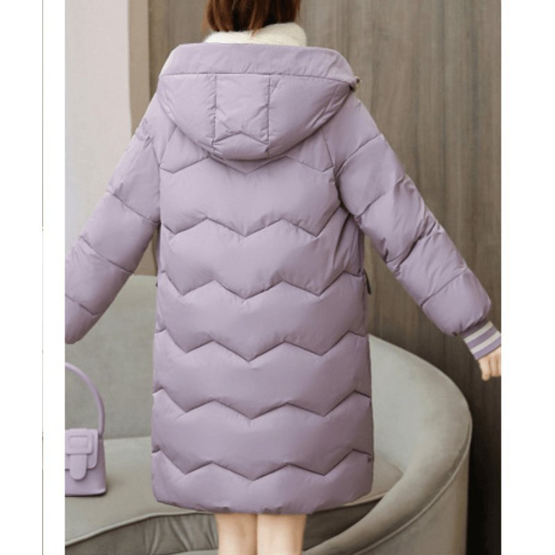 Jaqueta Feminina Puffer de Parka Elegance