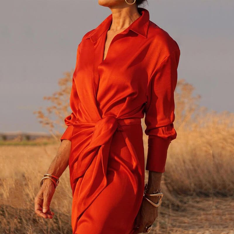 Vestido Longo Transpassado Ember