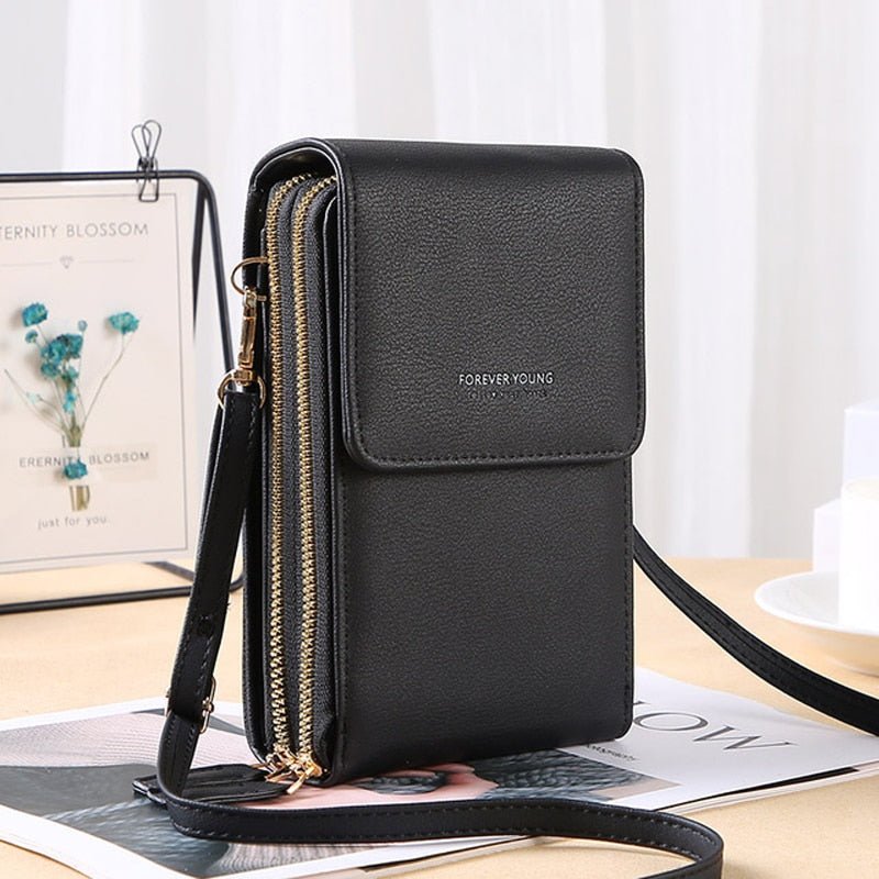 Bolsa Feminina de Couro Touch Screen