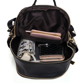 Bolsa Mochila de Couro Feminina
