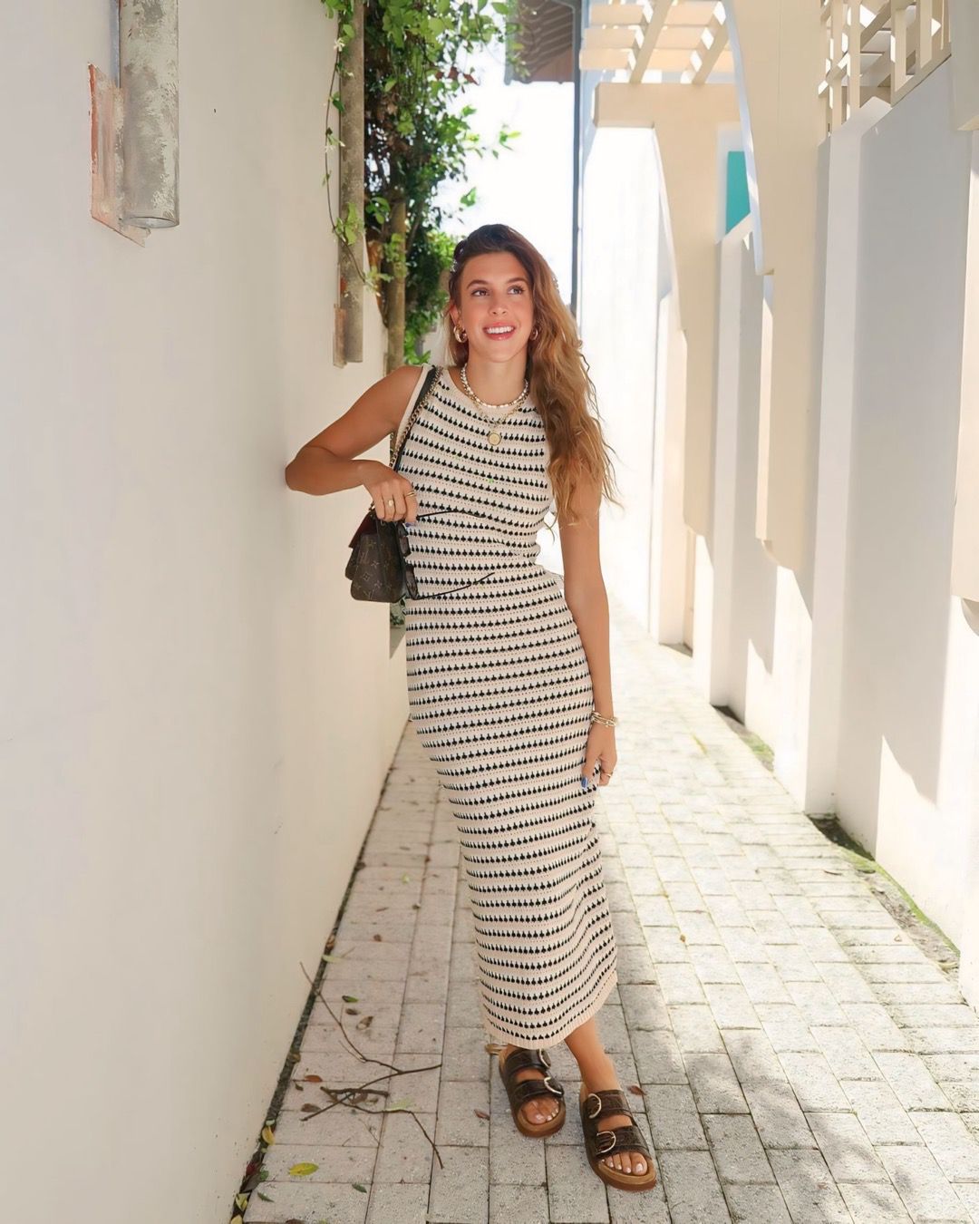 Vestido Midi Long em Tricô Fernanda