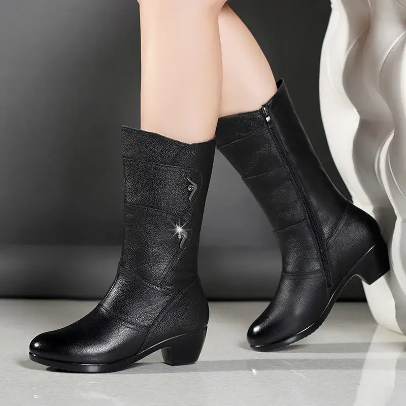 Bota de Couro Legitimo Premium