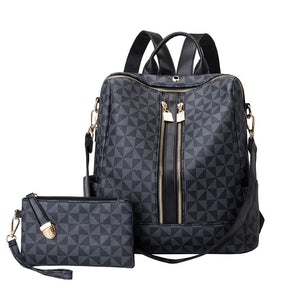 Mochila de Couro Feminina com Carteira