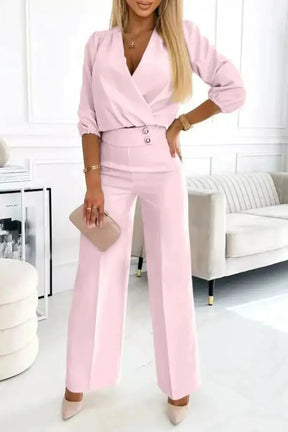 Conjunto Verona – Blusa + Calça com Corte Europeu e Sofisticação Atemporal