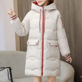 Jaqueta Feminina Puffer de Parka Elegance