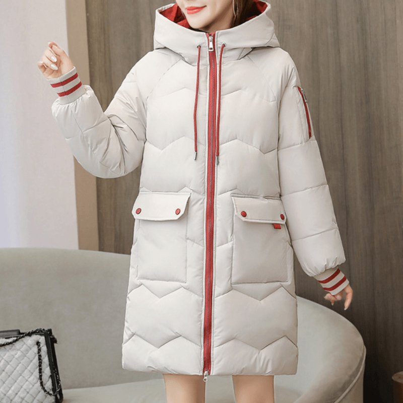 Jaqueta Feminina Puffer de Parka Elegance