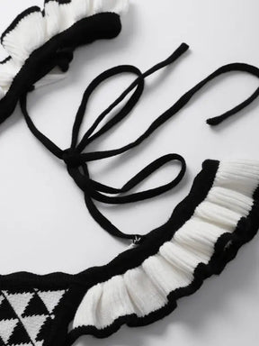 Conjunto de Malha Top e Saia Longa London