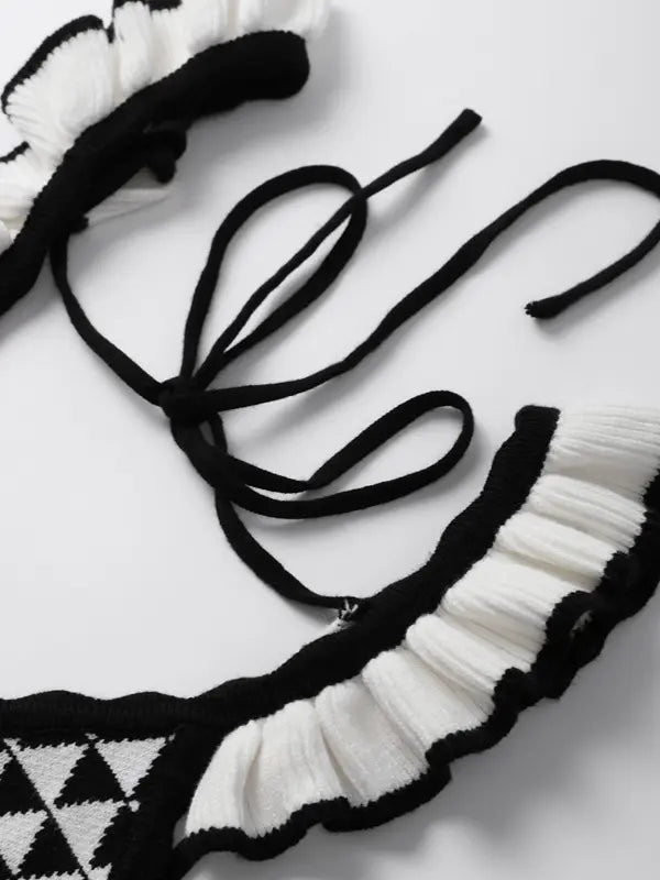 Conjunto de Malha Top e Saia Longa London