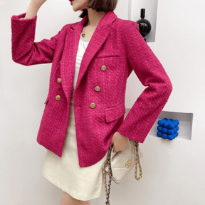 Blazer Feminino Casual de Lã Elegance