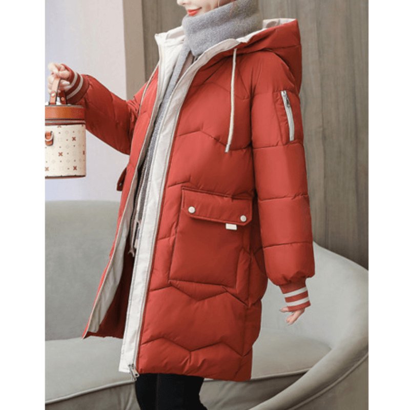 Jaqueta Feminina Puffer de Parka Elegance