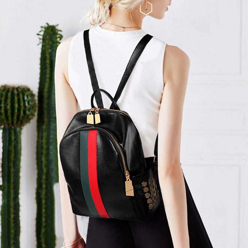 Bolsa Mochila de Couro Feminina
