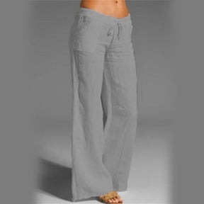 Calça Wide Leg de Linho Feminina Dynamic