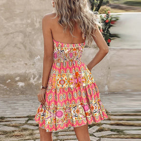 Vestido Floral de Verão Feminino