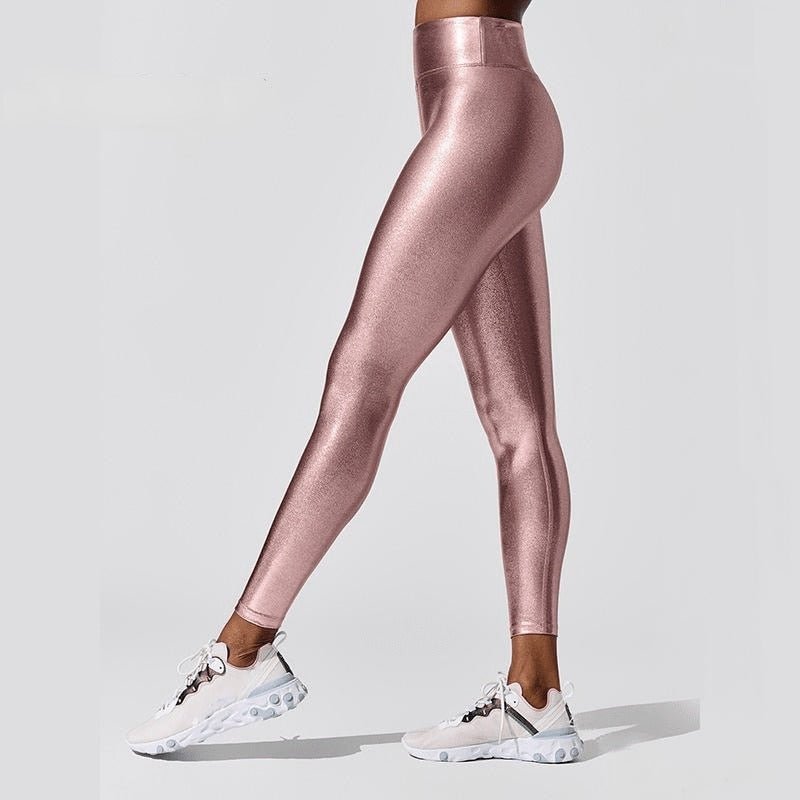 Calça Legging Tecido Metalizado Contemporary