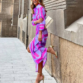 Vestido Mídi Transpassado Chiffon