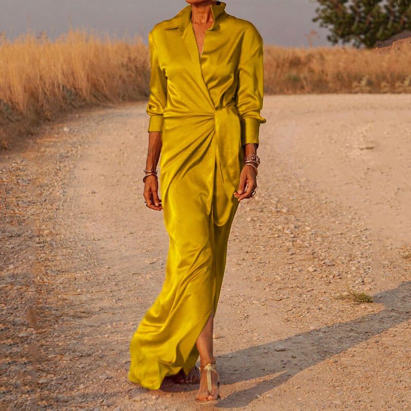 Vestido Longo Transpassado Ember