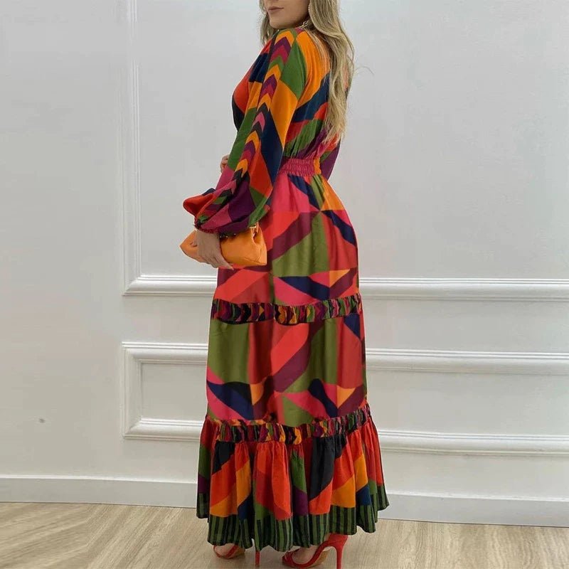 Vestido Longo Manga Comprida Sheath