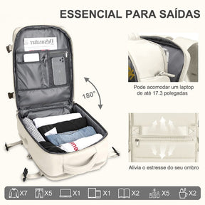 Mochila de Viagem Impermeável TravelPremium
