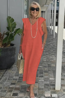 Vestido Midi de Linho Zorane