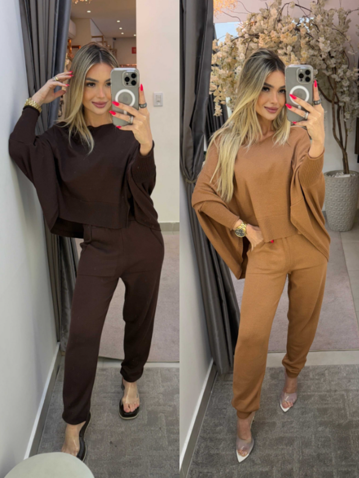 Conjunto Tricot Capa E Calça Jogger Lorena - (Leve 2 Pague 1)