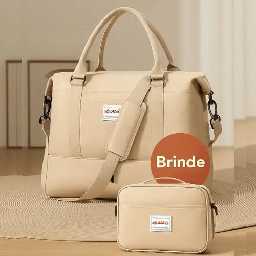 Bolsa-Mala com Bolsos Multifuncionais - Elegância Urbana + BRINDE